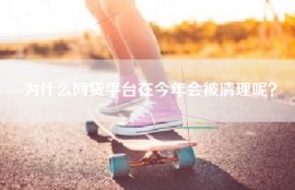 为什么网贷平台在今年会被清理呢？