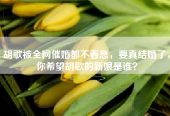 胡歌被全网催婚都不着急，要真结婚了，你希望胡歌的新娘是谁？