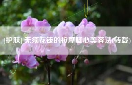 [护肤] 无须花钱的按摩脚心美容法(转载)