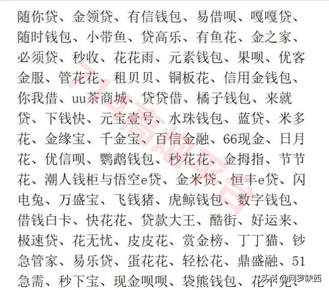 2020国家公布网贷平台的黑名单大全，真漂亮，想还钱也困难了！！