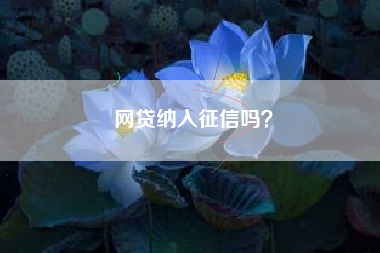 网贷纳入征信吗？