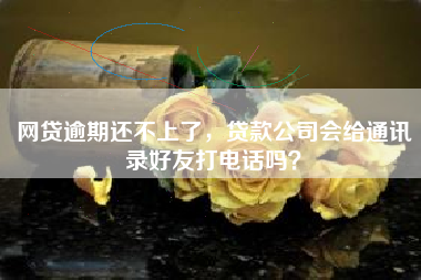 网贷逾期还不上了，贷款公司会给通讯录好友打电话吗？