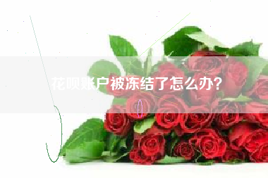 花呗账户被冻结了怎么办？