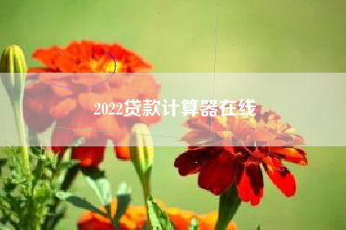 2022贷款计算器在线